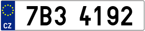 Truck License Plate